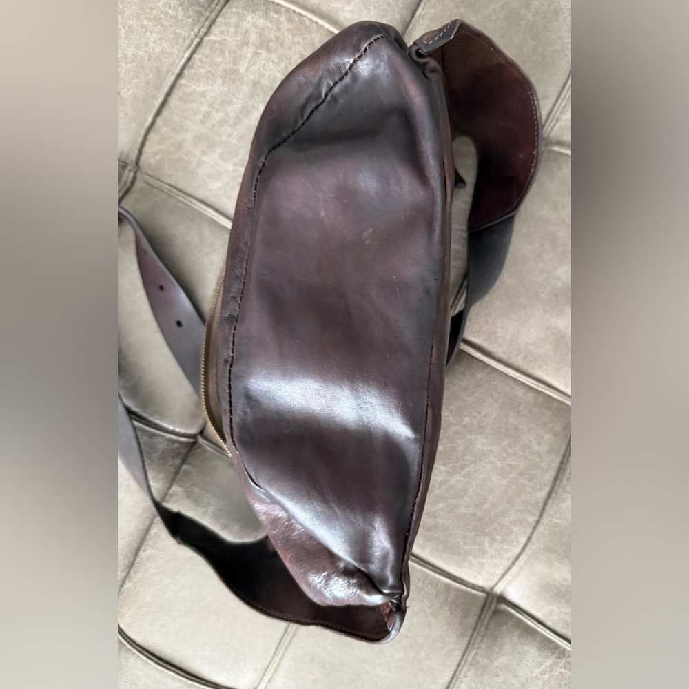 Campomaggi Dark Brown Leather Crossbody Bag - Picture 5 of 10